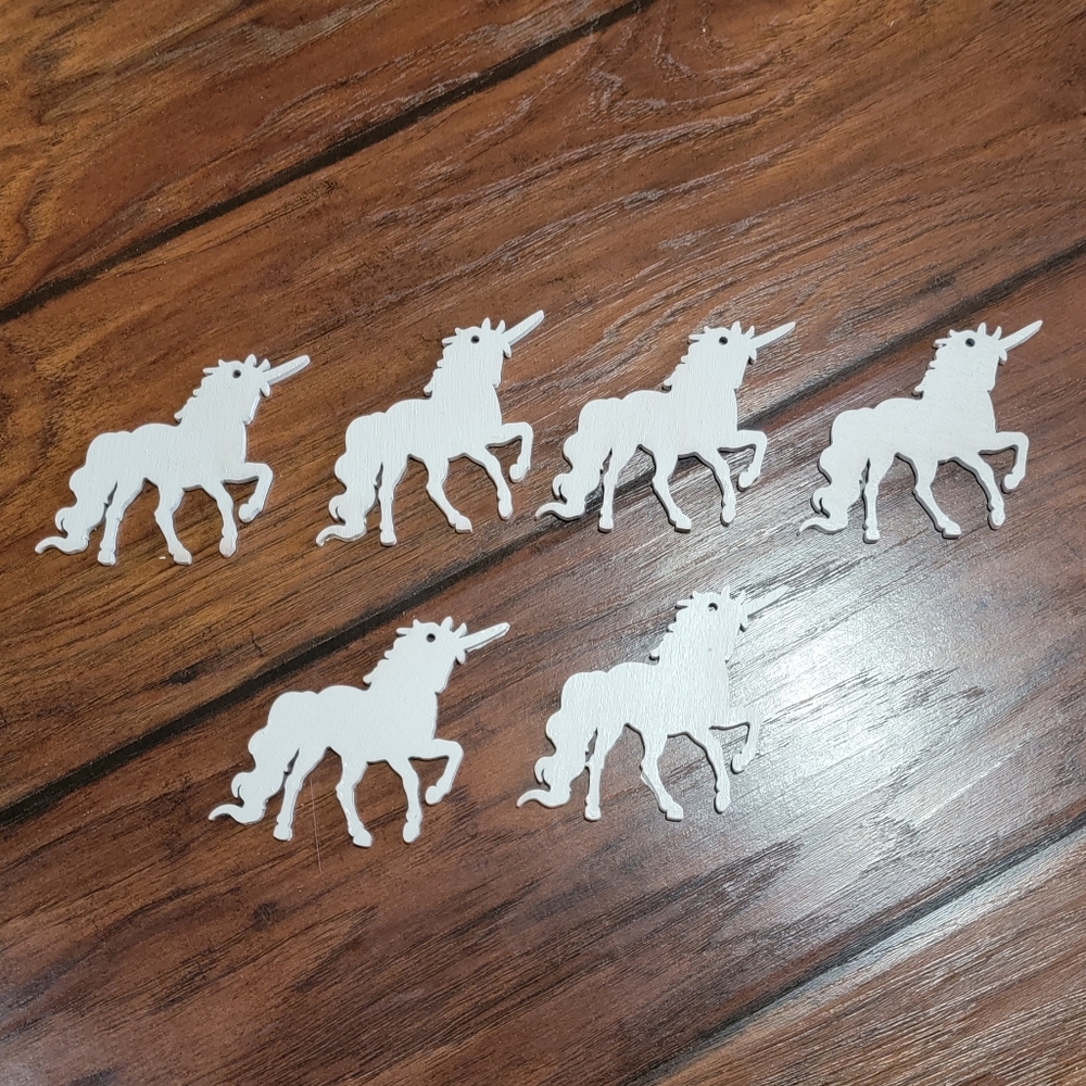 Unicorn wood cutouts - Picture 2 of 6
